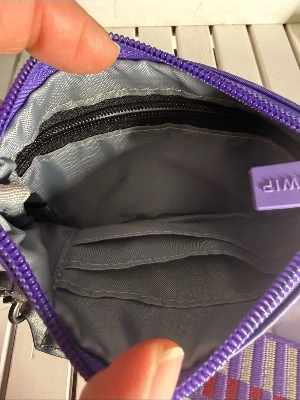 IHKWIP Everyday Essentials RFID Wristlet Pouch - PURPLE - NWOT